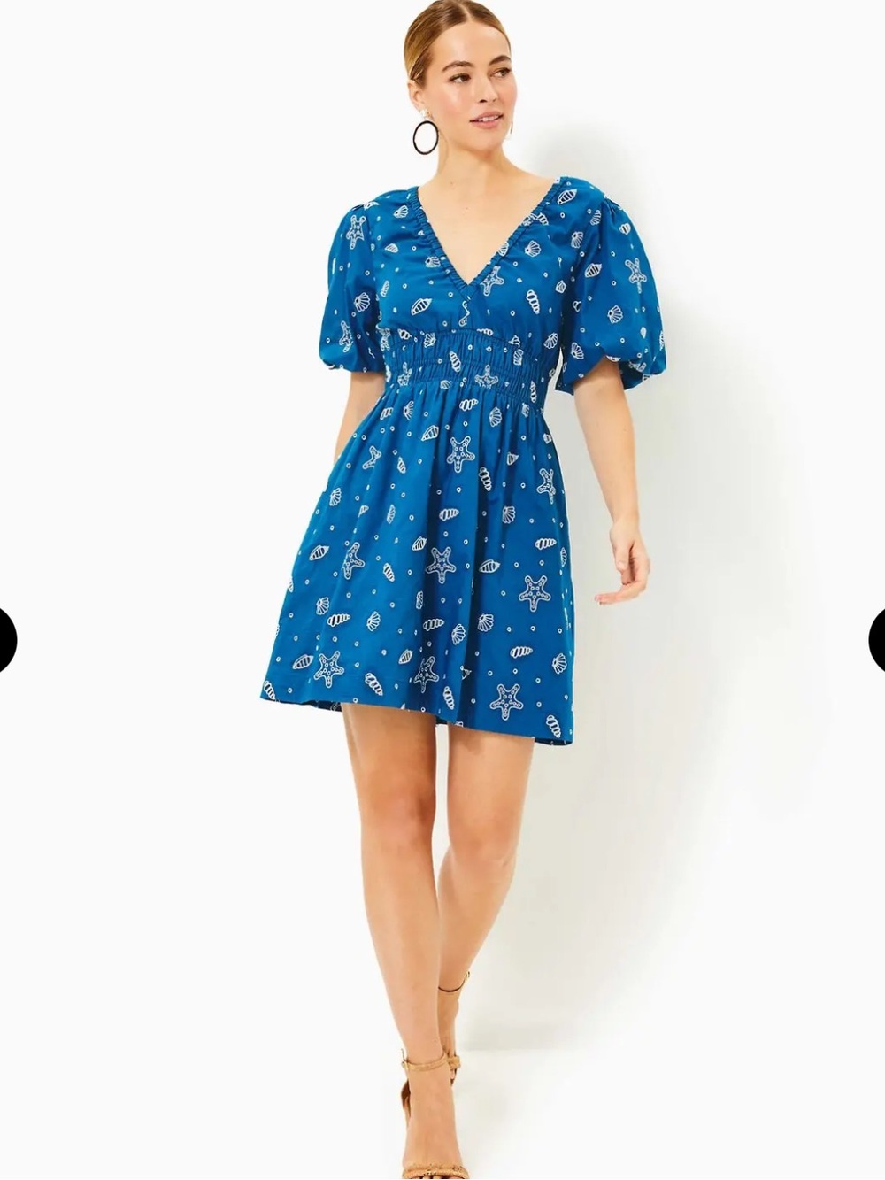 NWT Lilly Pulitzer Kilynn Short Sleeve Eyelet Shell Collector Dress 0